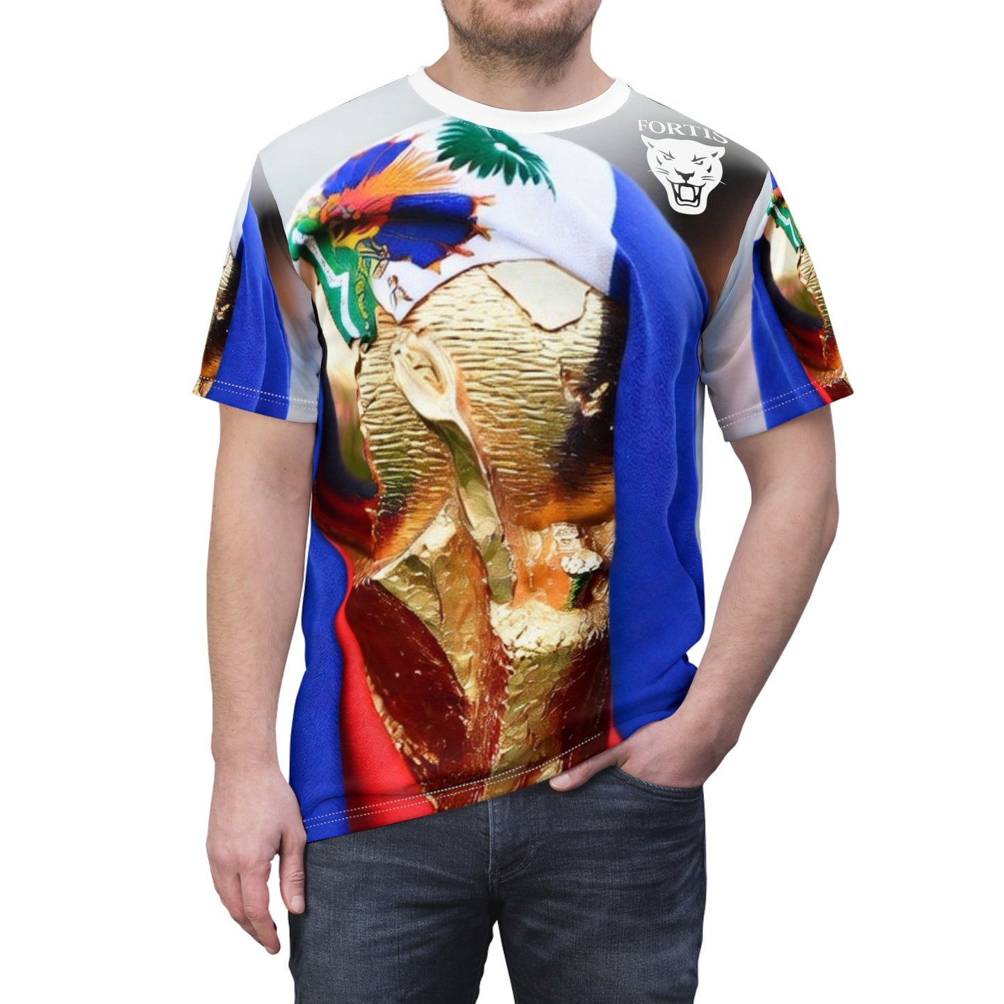 World Cup Trophy All-Over Print Tee — Soccer Champion Fan Shirt