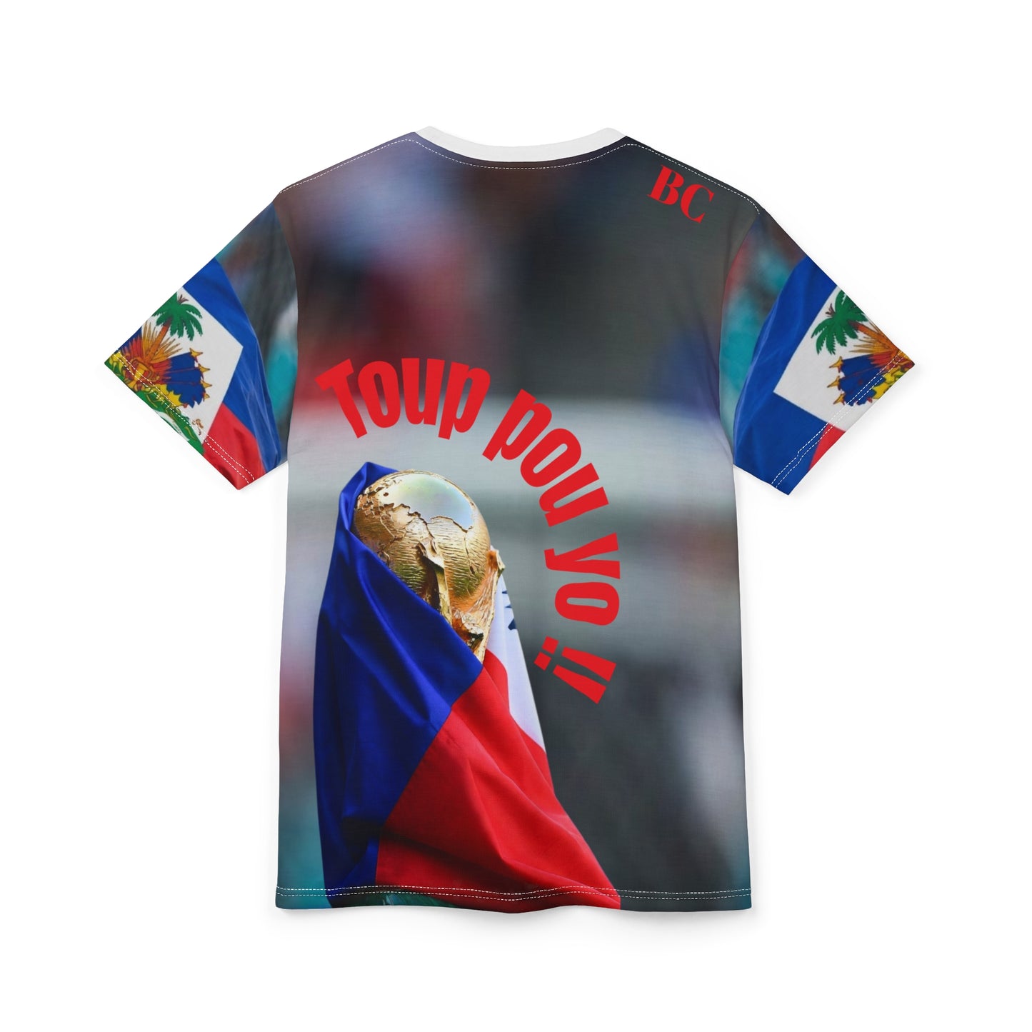 Haiti Flag Lion T-Shirt — Patriotic Haitian All-Over Print Tee