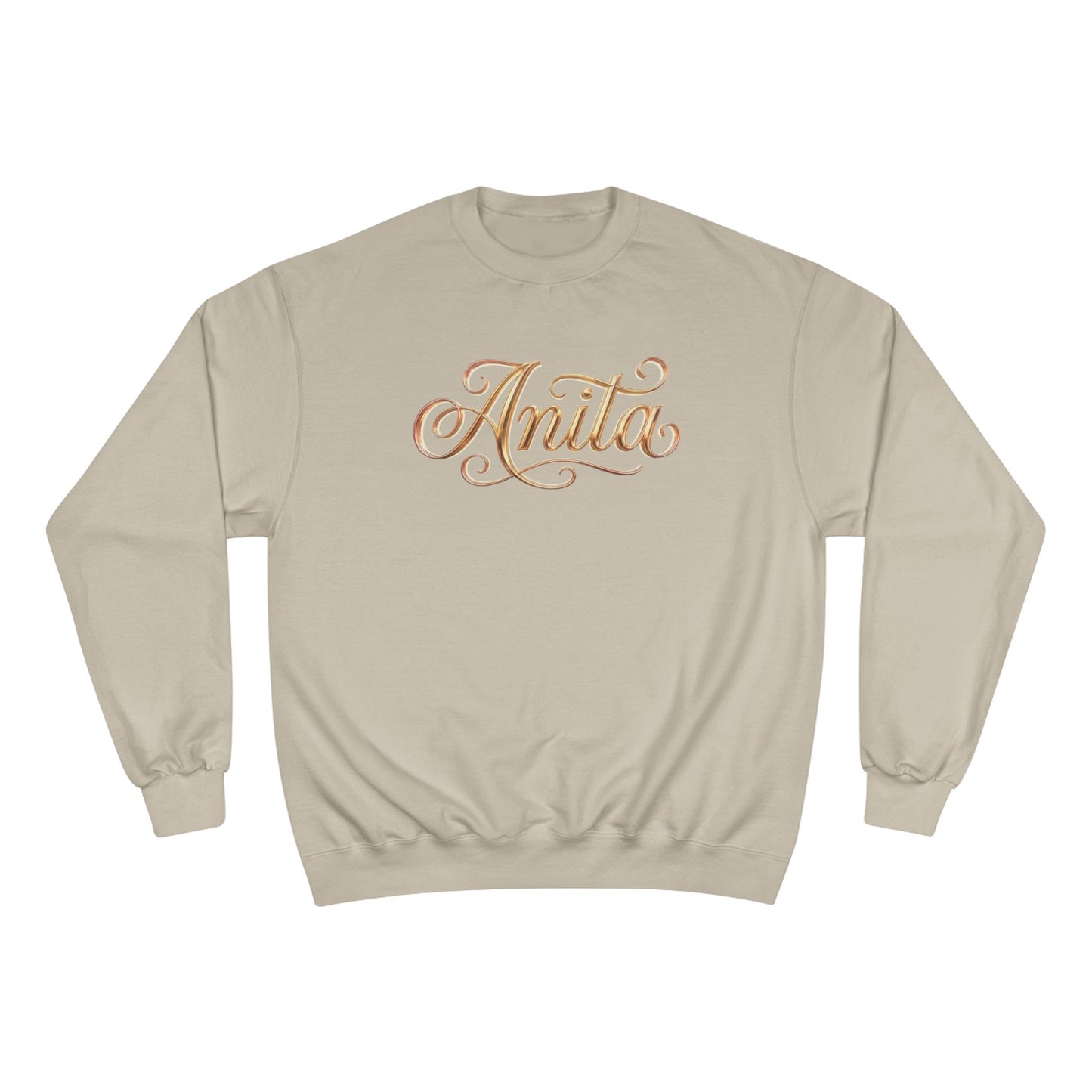 Personalized 'Anita' Script Sweatshirt - Elegant Gold Name Crewneck
