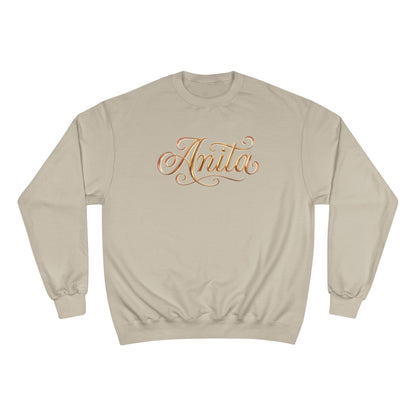 Personalized 'Anita' Script Sweatshirt - Elegant Gold Name Crewneck