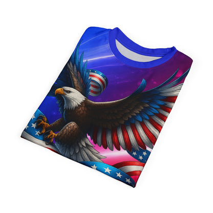 France Soccer Fan Tee — Blue Gradient AOP Klub Shirt