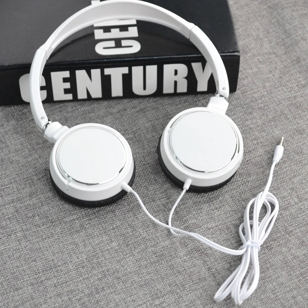 3.5Mm Wired Headphones Foldable Adjustable Headphones Bass Stereo Fashion Music Earphones for MP3 Host All Smartphones