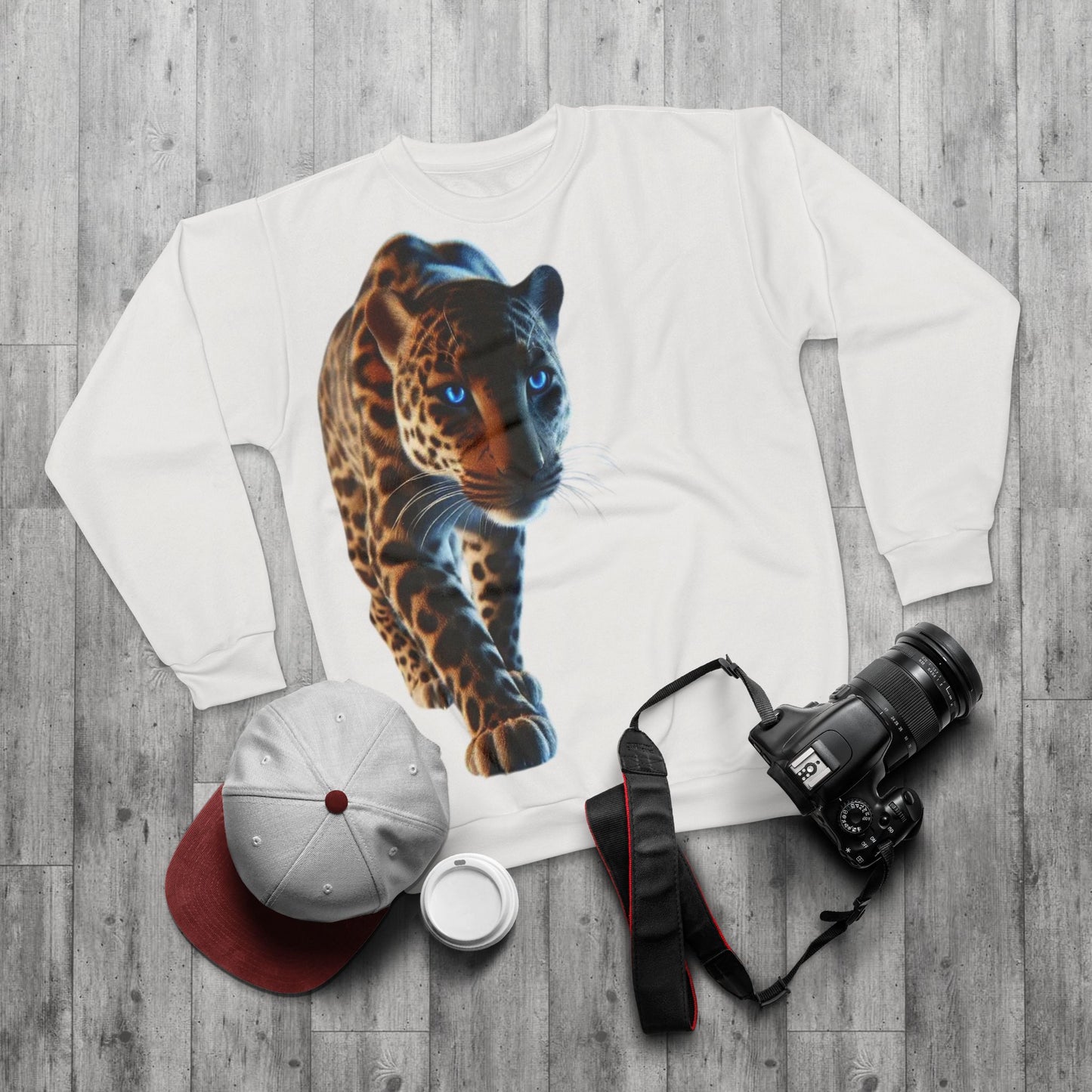 Fierce Leopard Print Unisex Sweatshirt
