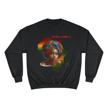 Mama Africa Sweatshirt — Afrocentric Map Portrait Crewneck