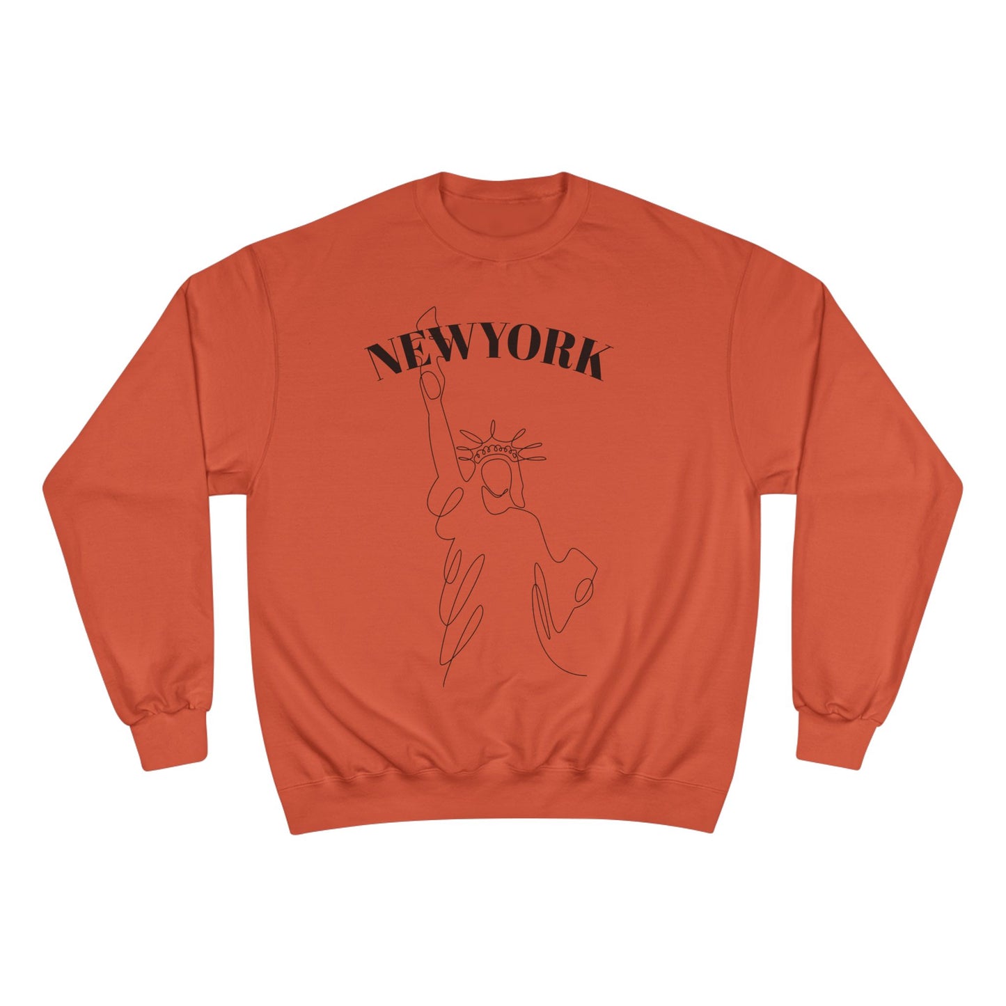 New York Statue of Liberty Sweatshirt — Minimal Line Art Crewneck