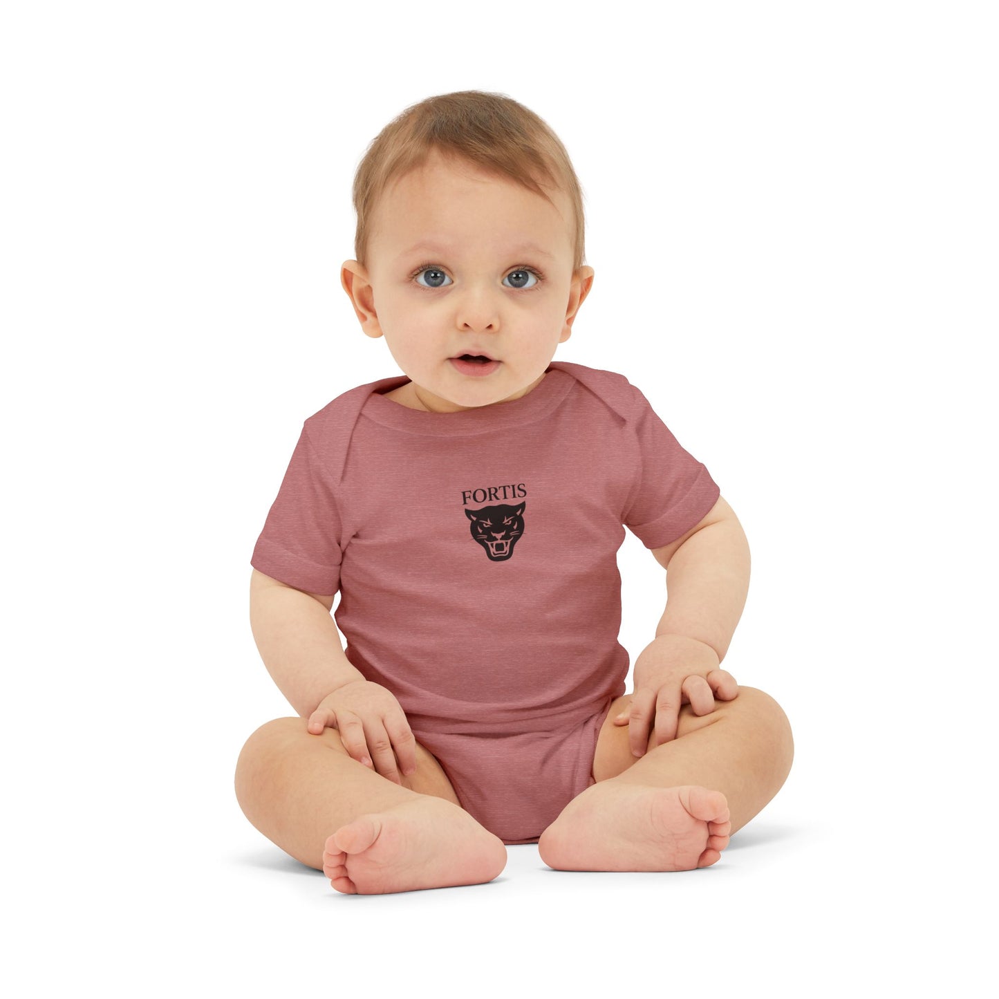 Fortis Panther Infant One-Piece Bodysuit – Cute Minimal Baby Onesie