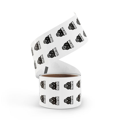 Fortis Panther Round Sticker Rolls – School Logo Label Stickers (Bulk Roll)