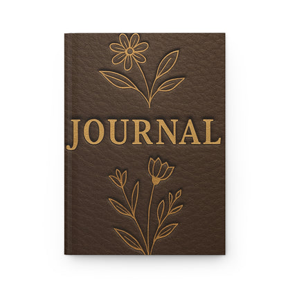 Floral Embossed Hardcover Journal | Elegant Notebook for Writing, Gratitude, Daily Reflections, Gifts for Her, Wedding Planner