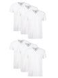 Men'S Cotton V-Neck Undershirt Pack with Odor Control, Moisture-Wicking, 6-Pack