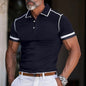Menswear Thin T-shirt Breathable Lapels Button