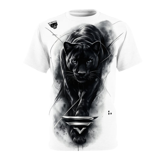 Black Panther Graphic Tee — Fierce Panther All-Over Print T-Shirt