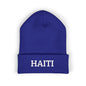 Haiti Embroidered Cuffed Beanie