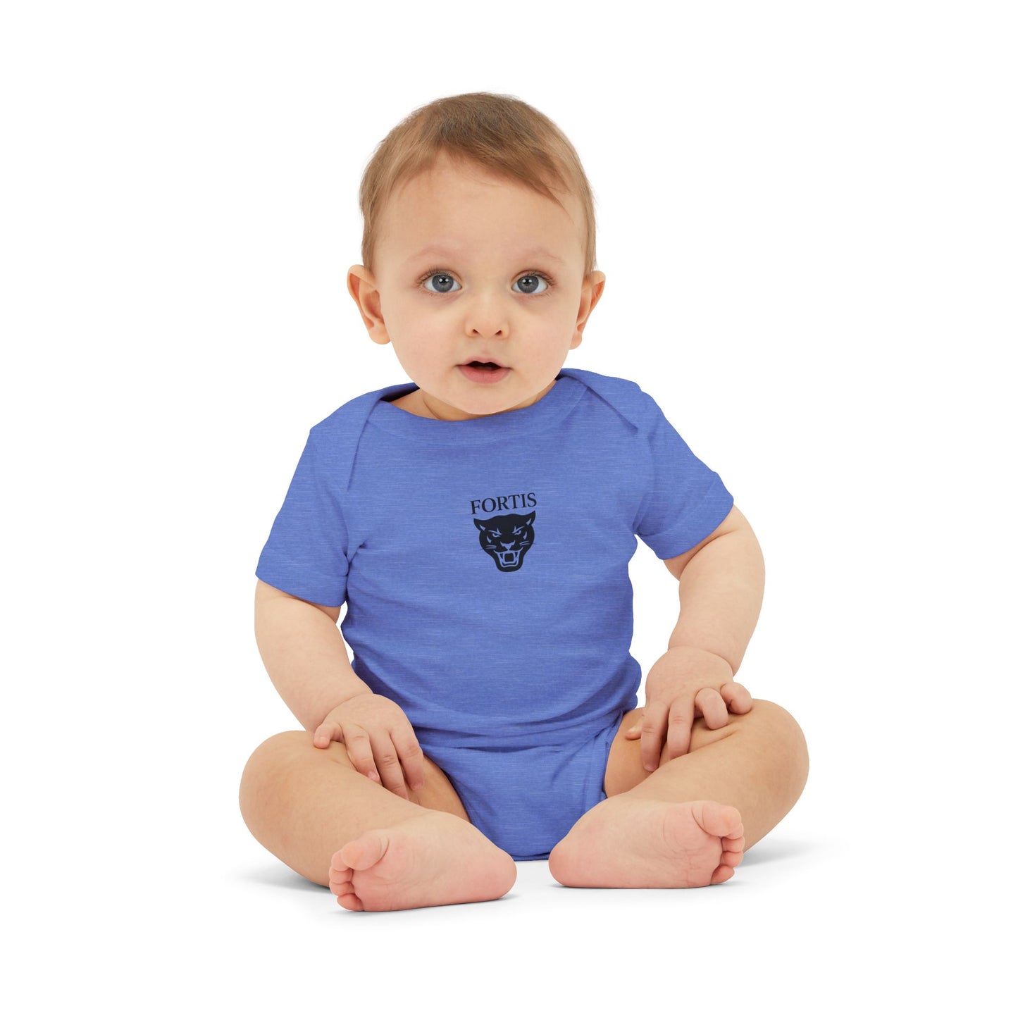 Fortis Panther Infant One-Piece Bodysuit – Cute Minimal Baby Onesie