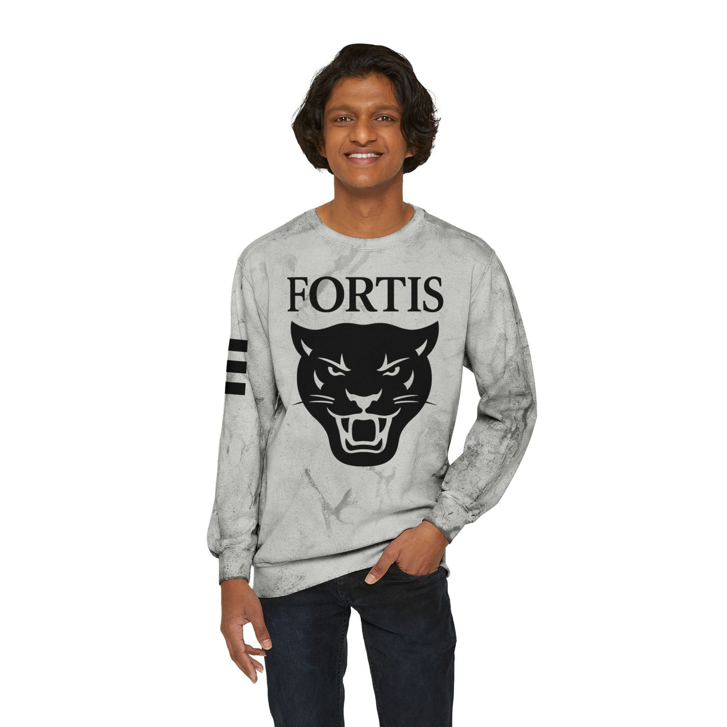Fortis Panther Tie-Dye Crewneck Sweatshirt