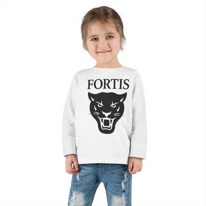 Fortis Panther Toddler Long Sleeve Tee — Bold Kids Graphic Shirt