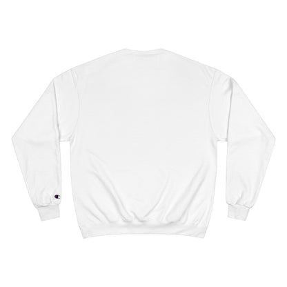 Champion Sweatshirt — 'Chameli' Script Logo Crewneck with Crown Graphic