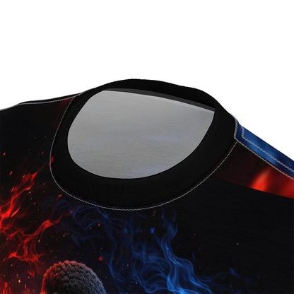 Basketball Flame Player Tee — Fire & Ice All-Over Print