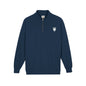 Quarter-Zip Sweatshirt with Small Chest Crest — Casual Pullover for Everyday Wear