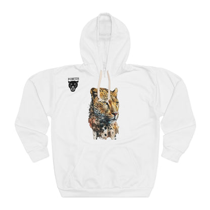 Cheetah Watercolor Hoodie — Wild Animal Art Pullover