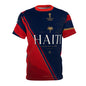 Haiti World Cup 2026 Fan Tee — Patriotic Red & Navy Soccer Shirt
