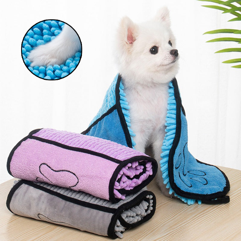 Dogs Cats Towels Super Absorbent Dog Bathrobe Microfiber Bath Towels Quick-Drying Cat Bath Towel for Pets Towel Dog Towels Pet Products