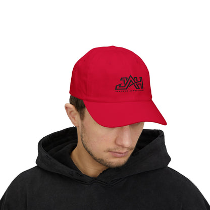 Dad Cap — Minimal 'JAH' Embroidered Logo Hat