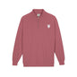 Quarter-Zip Sweatshirt with Small Chest Crest — Casual Pullover for Everyday Wear
