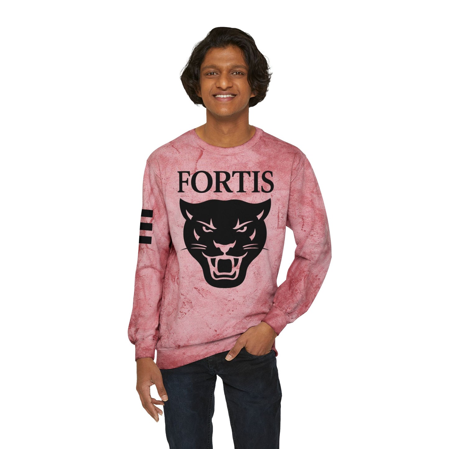 Fortis Panther Tie-Dye Crewneck Sweatshirt