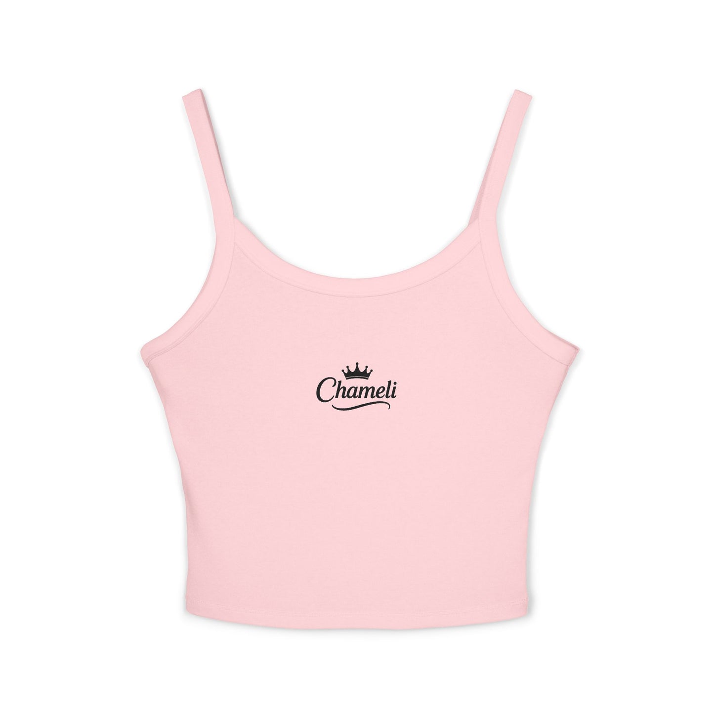 Chamel Crown Logo Spaghetti Strap Tank