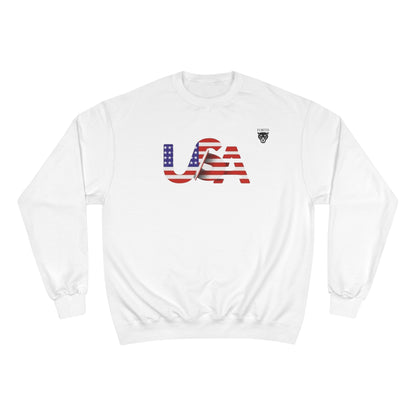 USA Flag Crewneck Sweatshirt - Patriotic American Pride Pullover