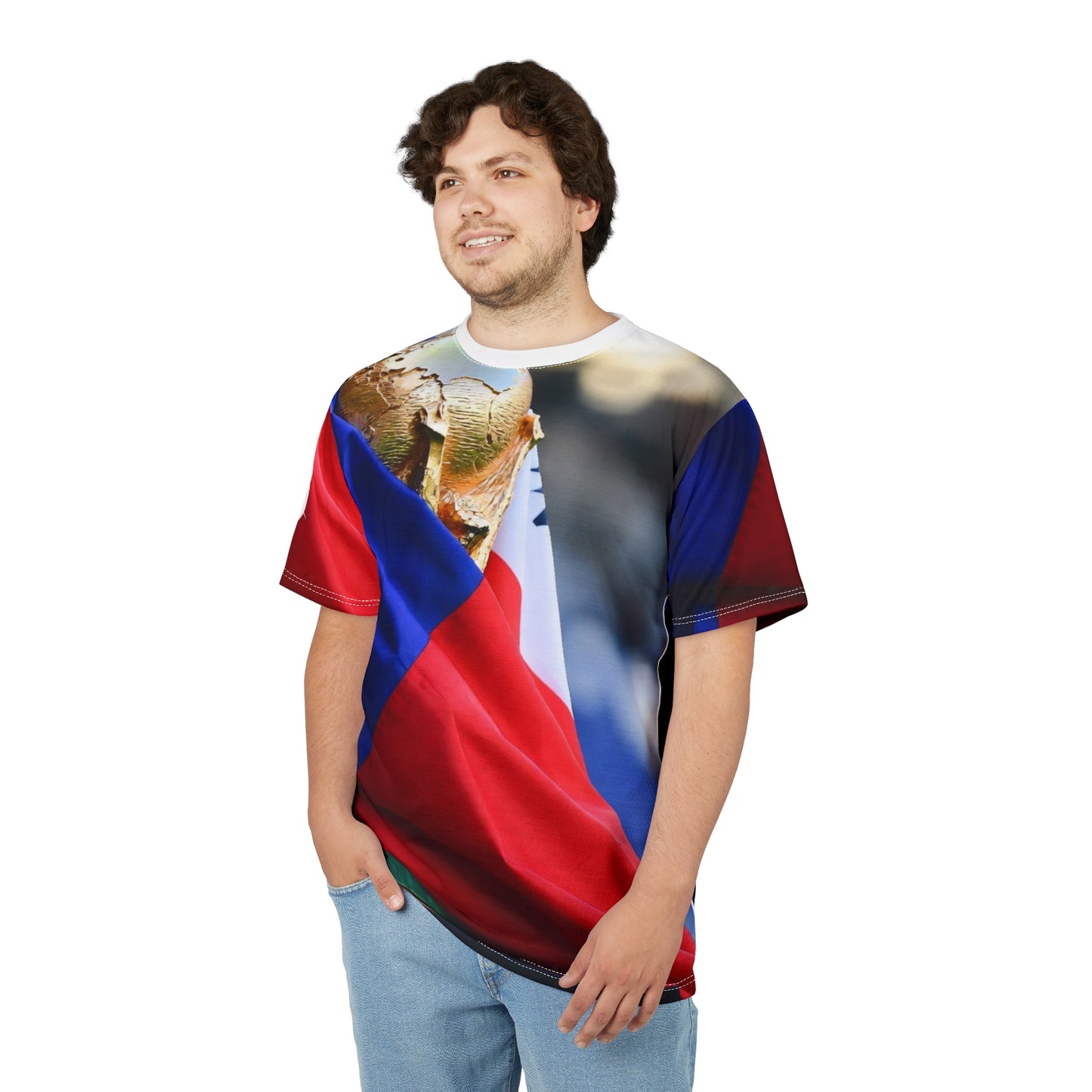 World Cup Trophy Czech Flag Tee — Soccer Fan All-Over Print Shirt