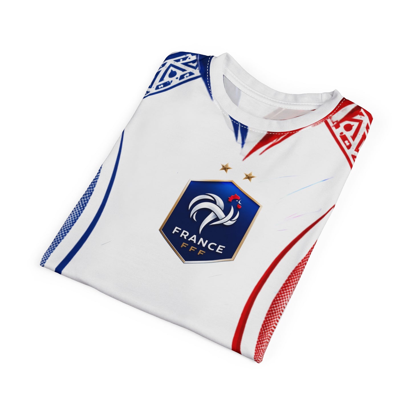 France Soccer Jersey Tee — Tricolor Football Fan Shirt