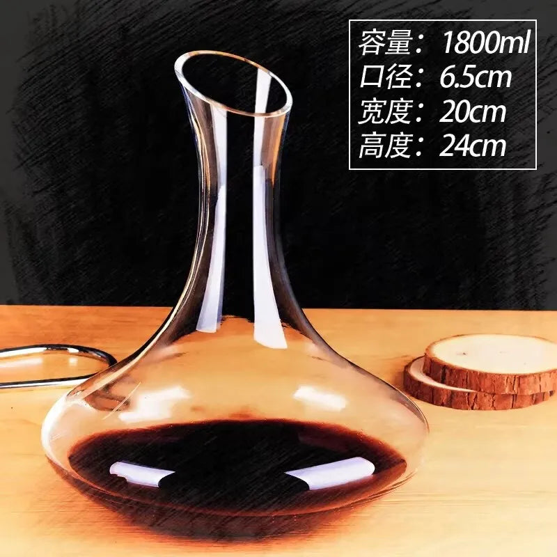 Wine Decanter Lead-Free Crystal Glass Wine Decanter Home Bars Champagne Pourer Snail Shaped Decanter Brandy Bottle Container