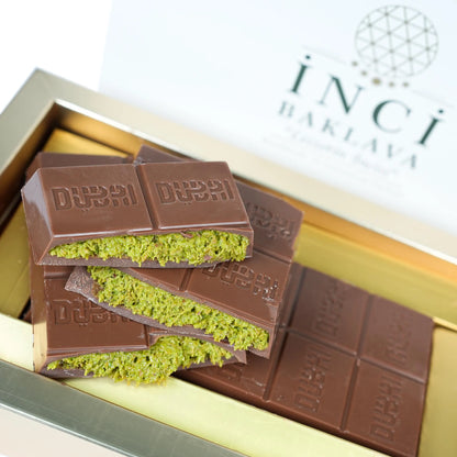 Dubai Chocolate Bar Pistachio,Kunafa Chocolate Bar,Chocolate Dubai Bar,Pistachio Cream Dubai, Chocolate Pistachio Bar