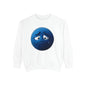 Sad Blue Emoji Sweatshirt – Cute Tear Drop Face Graphic Crewneck