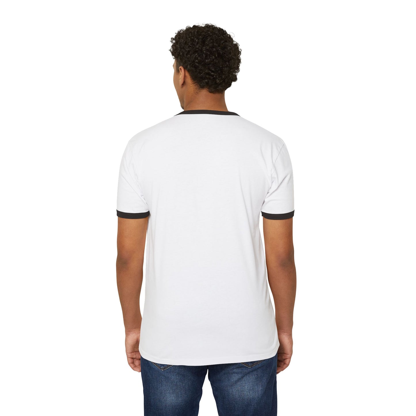 Unisex Cotton Ringer T-Shirt with Retro Design - Casual, Vintage Vibe, Perfect for Summer, Birthdays, Festivals, or Everyday Wear