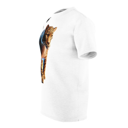 Vibrant Leopard Print Unisex Cut & Sew Tee