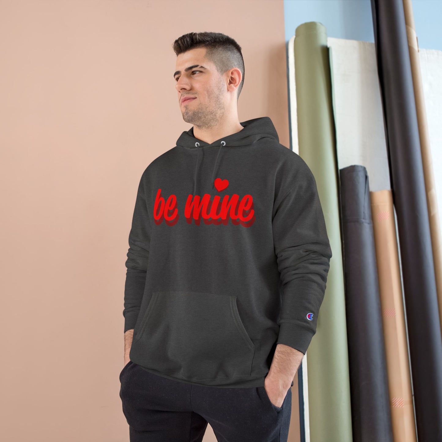 Be Mine Hoodie — Valentine's Day Cozy Champion Sweatshirt
