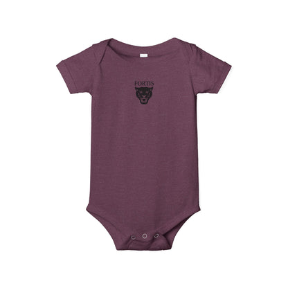 Fortis Panther Infant One-Piece Bodysuit – Cute Minimal Baby Onesie