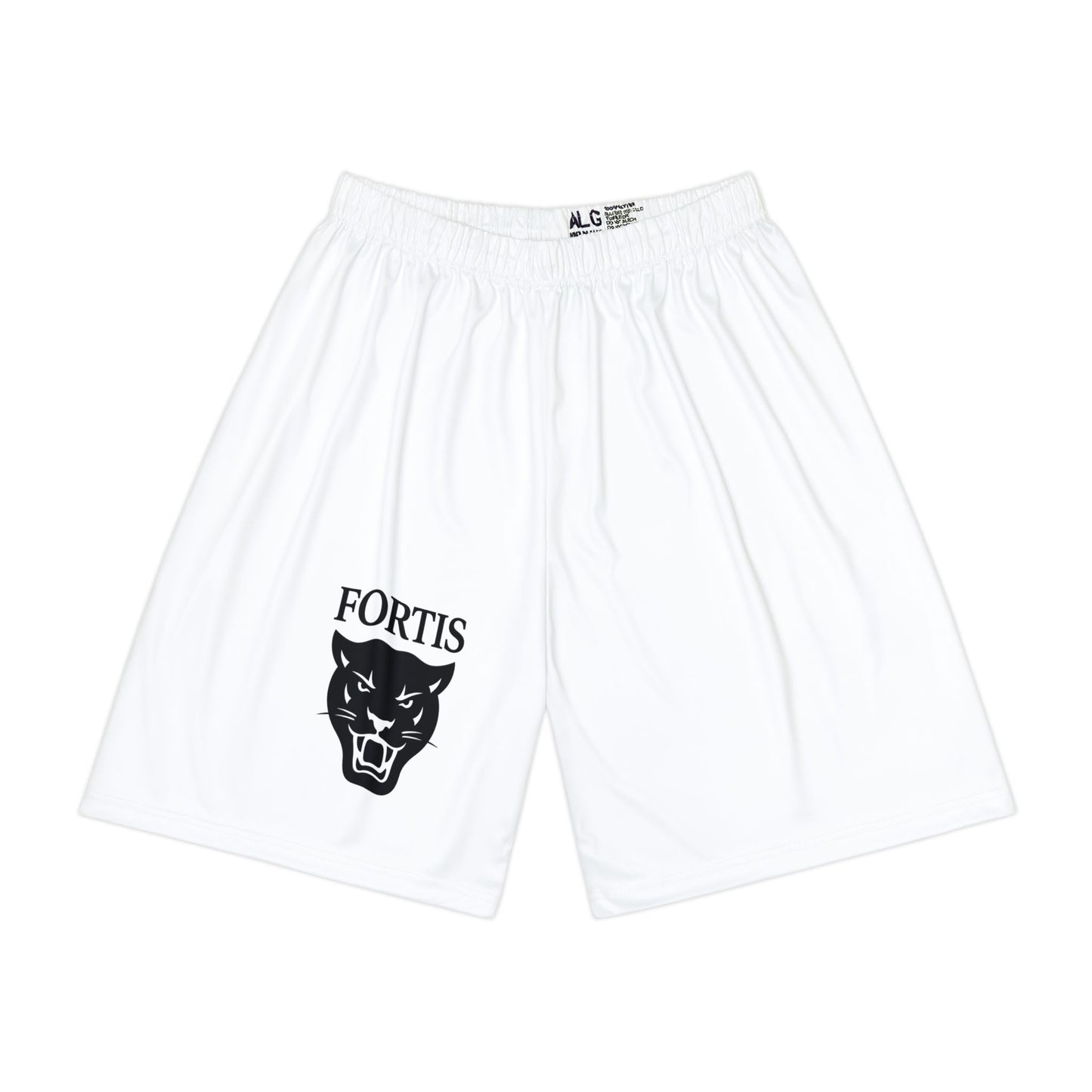 Fortis Panther Athletic Shorts — Men’s White Sports Shorts