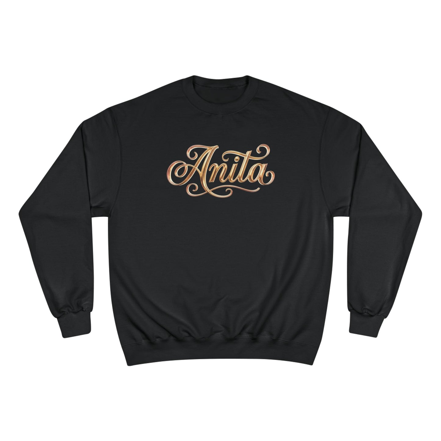 Personalized 'Anita' Script Sweatshirt - Elegant Gold Name Crewneck