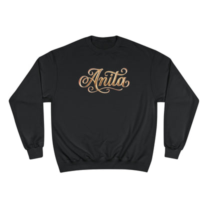 Personalized 'Anita' Script Sweatshirt - Elegant Gold Name Crewneck