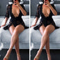 Robe Kimono Sexy en Dentelle Transparente – Cardigan Lingerie Noir pour Femme
