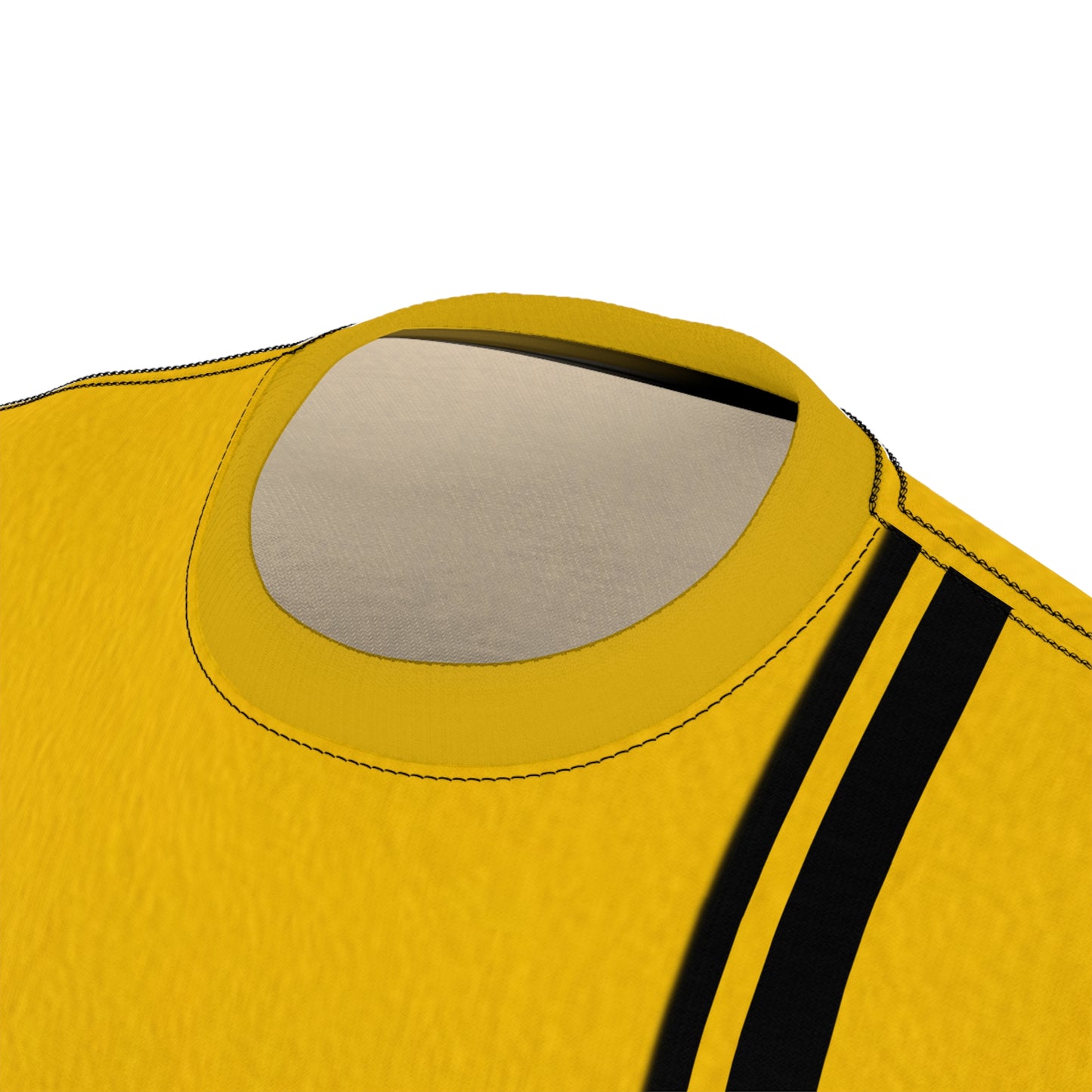 Fortis Stripe Tee — Yellow Athletic Cut & Sew T‑Shirt