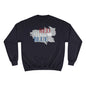 Red White & Wine Sweatshirt — Bed Wine Blue Graphic Crewneck