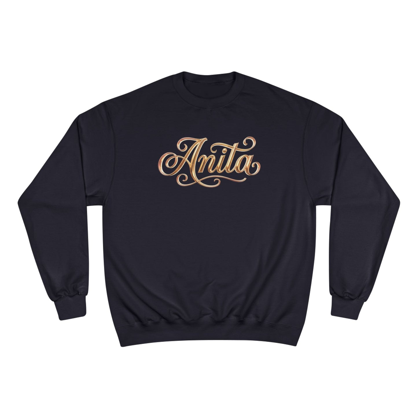 Personalized 'Anita' Script Sweatshirt - Elegant Gold Name Crewneck