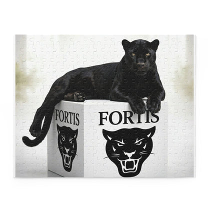 Panther Logo Puzzle — Black Panther on Fortis Box (120/252/500-Piece)