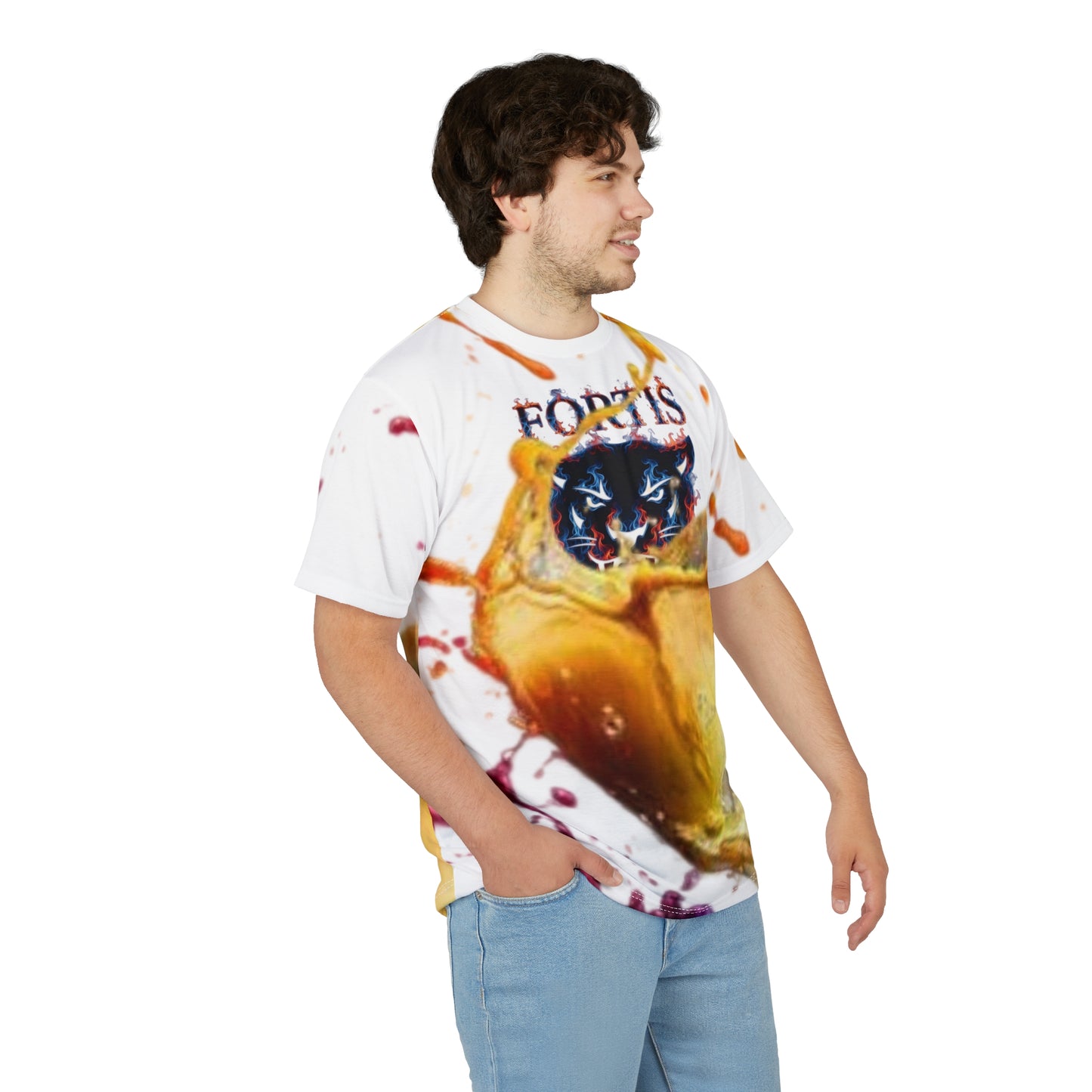 Fortis Tiger Splash All-Over Print Tee