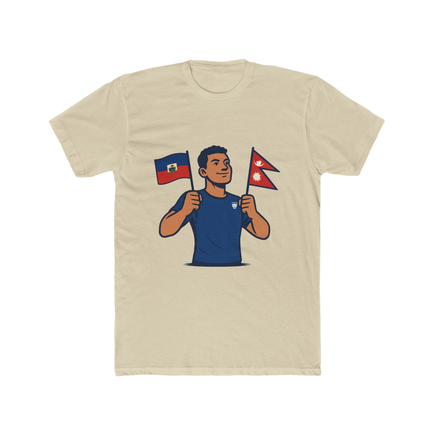 Unisex Cotton Crew Tee with Diverse Flags Design, Perfect for Pride, Cultural Events, Casual Outfits, Gifts, Travel Enthusiasts