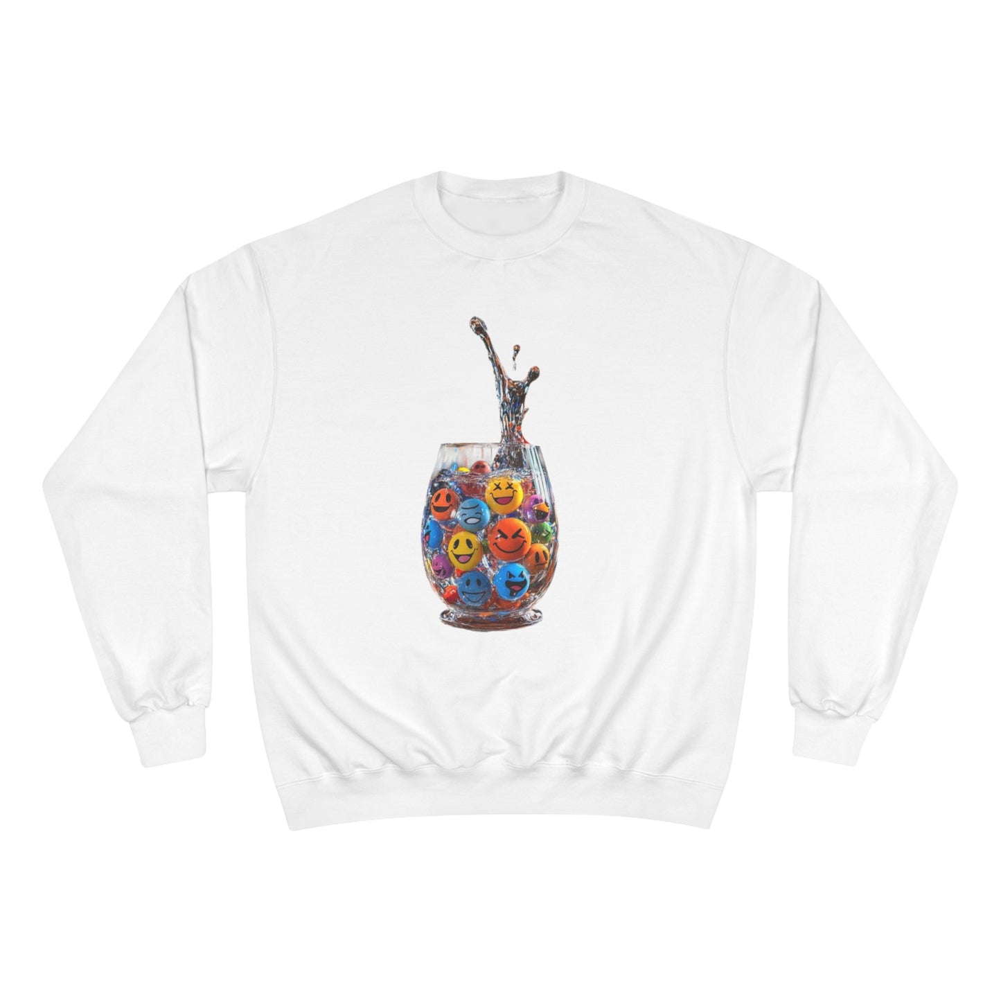 Sweatshirt — Colorful Smiley Candy Bowl Graphic